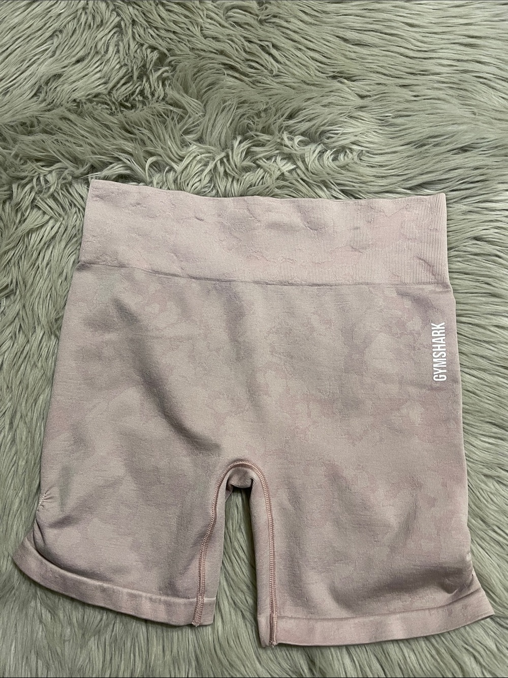 Gymshark Light Pink Camo Seamless‎ Bike Shorts